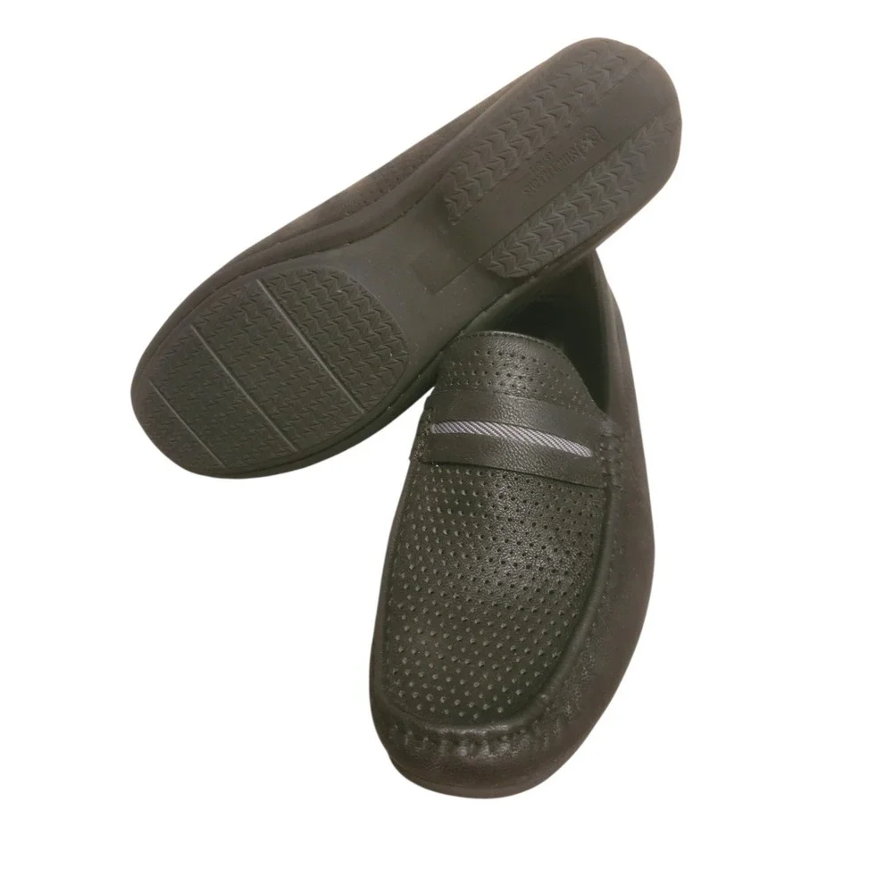 Stacy Addams Loafers Perforated Shoes Mens Suede Slip-on  12M‎